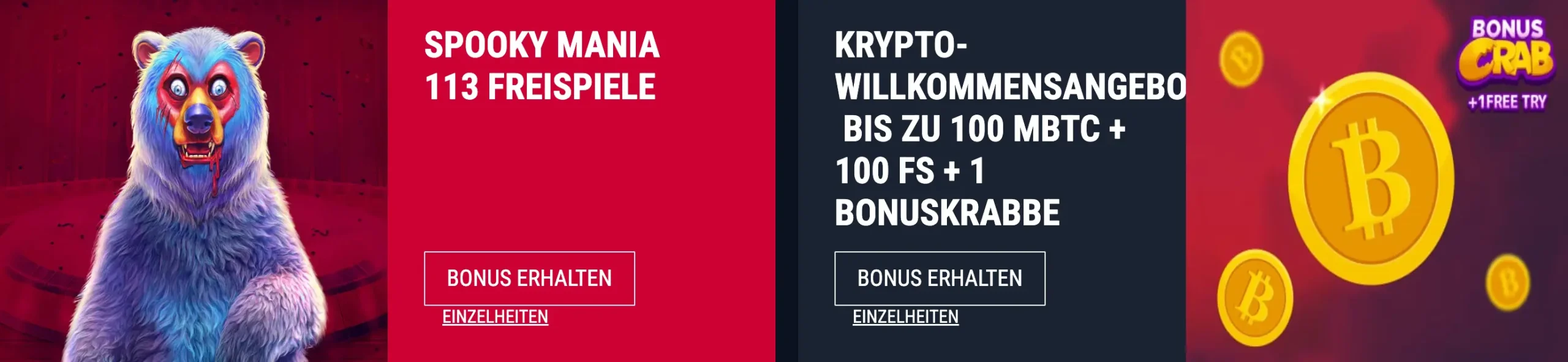 Krypto Willkommensbonus-Bonus bei Rabona Casino