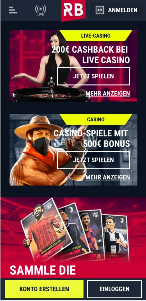 Handy-Bonus bei Rabona Casino